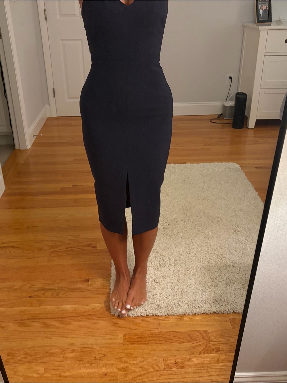 Like New! Likely Navy Midi Dress